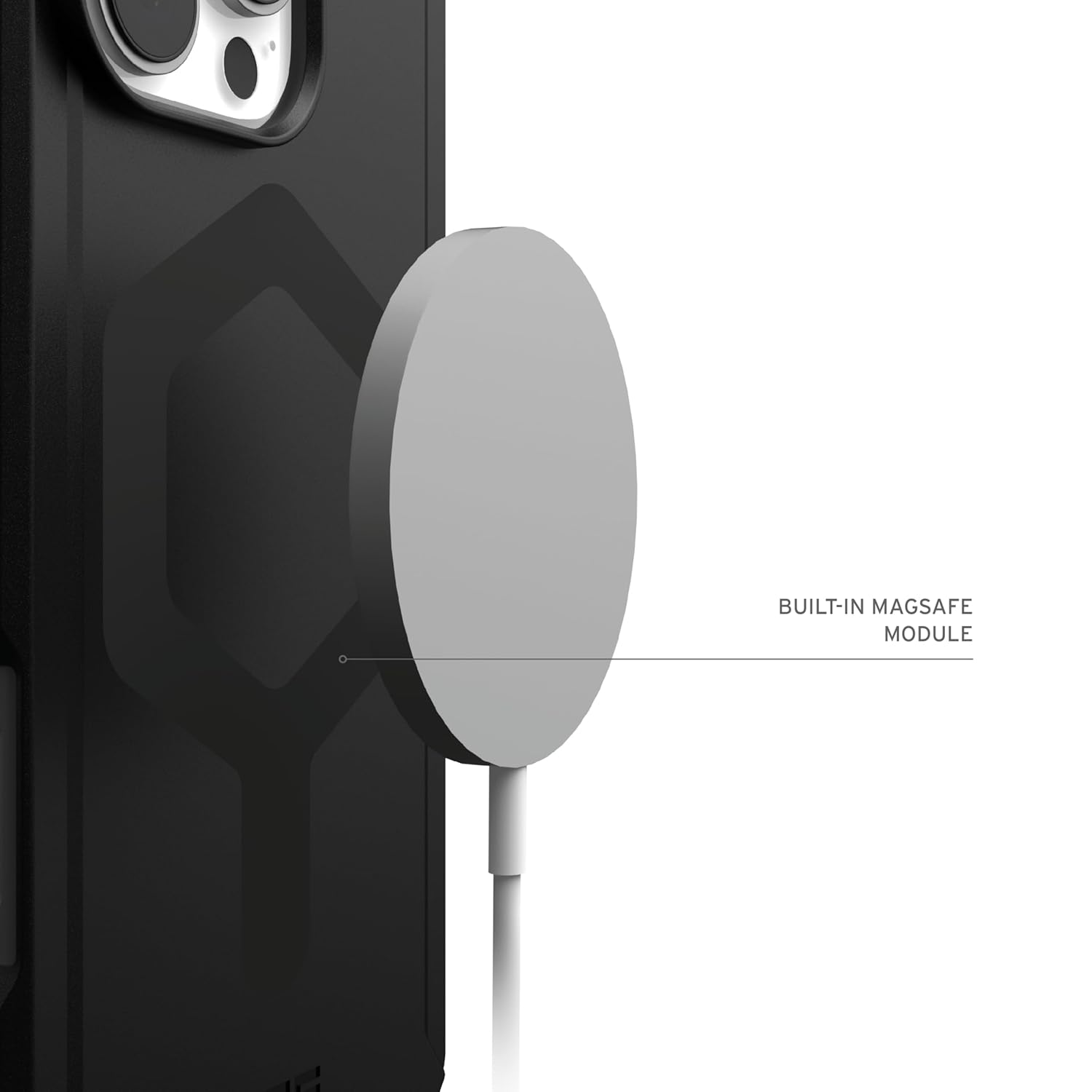 Urban Armor Gear UAG iPhone 15 Case, Essential Armor Mag-Safe Compatible, Slim Fit Rugged Protective Case/Cover Designed for iPhone 15, 2024 (Military Drop Tested) - Black